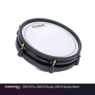 Alesis 10" Dual-Zone White/Red Mesh Drum Pad for DM10 Pro, DM10 Studio, DM10 Stu