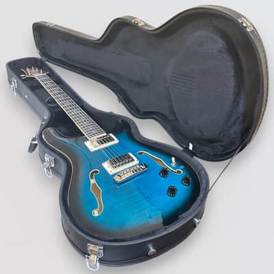 Paul Reed Smith PRS SE Hollowbody II Piezo Electric Guitar w/ Case - Peacock Blue Burst image 12