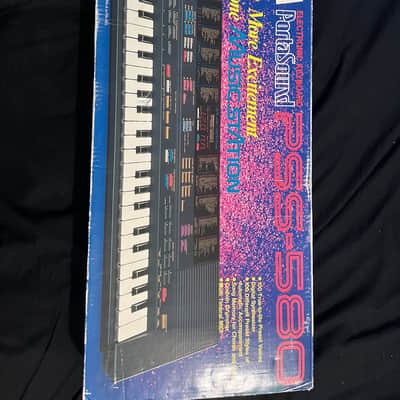 Yamaha  PortaSound PSS-580 1980s  49Key keyboard FM Synth Module, Custom Drummer, MIDI Excellent Condition