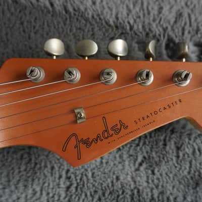 Fender Japan ST-62AS/H 40th Anniversary 1994 Stratocaster Copper Metallic Matching Headstock Foto Flame Neck image 11