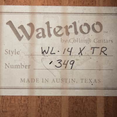 Waterloo WL-14X TR Flat Top Acoustic Guitar (2015), ser. #349 image 15
