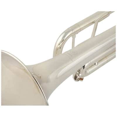 Yamaha YTR-4335GSII Intermediate Bb Trumpet - Silver Plated & Gold Brass Bell image 10