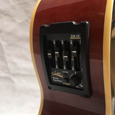 Starsun DRW9716EQ Sunburst electro acoustic guitar image 4