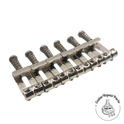 Highwood Contoured Vintage Strat Saddles HG 10,50 (2-1/16"52mm) - Nickel Gloss image 7