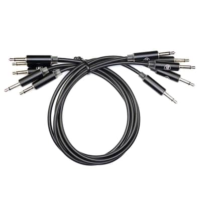 Slimline Led Cv Patch Cables Eurorack Modular Test Leads, 5-Pack (11.8"), Metal Barrel image 2