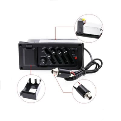 Acoustic Guitar Pre-amp EQ 7545R 4-Band Equalizer, Piezo Pickup and User's Manual image 13