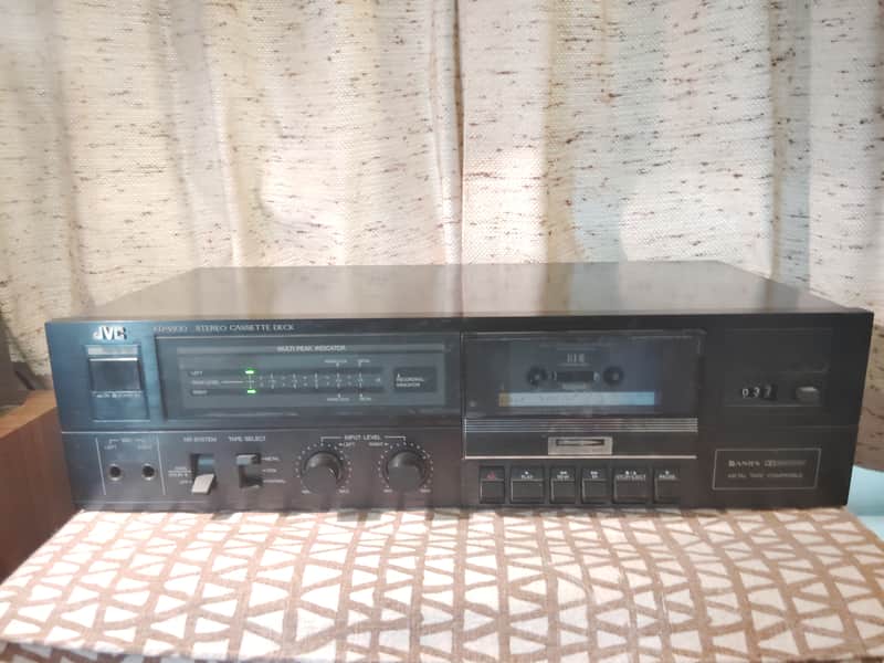 JVC KD-V100 Cassette Tape Deck Tested Working Great Condition 1983 image 1