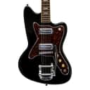 Silvertone 1478 Series Offset Electric Guitar w/Bigsby - Gloss Black - Open Box