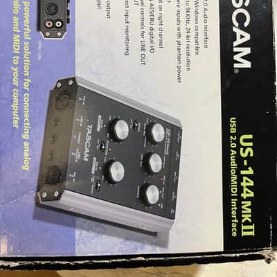 TASCAM US-144 MKII USB Audio Interface 2010s - Black image 3