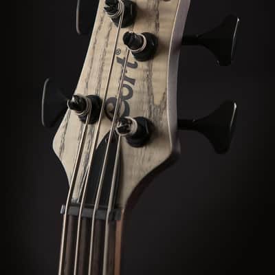 Cort, 4-String Bass Guitar, Right, Etched Natural Black (A4ULTRAENB) image 4
