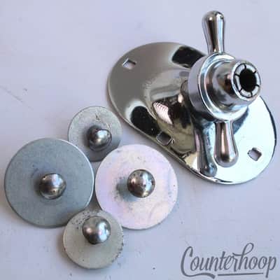 *Rogers Swivomatic Angled Spur Mount Bass Drum Tom Post/Cymbal Arm Cast Collet* image 1