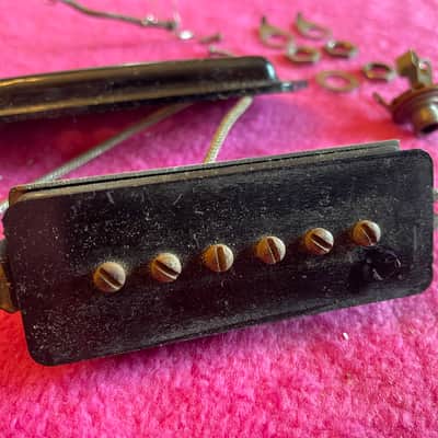 Vintage 1952 Gibson P90 P-90 + IRC wiring harness for Les Paul goldtop jr Junior es-150 es-125 130 135 archtop image 3