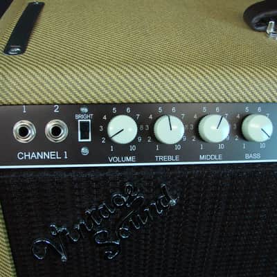 Vintage Sound by Rick Hayes Tweed Vintage 85 Tube Combo Guitar Amplifier 2x12 w/Cover Made In USA image 2