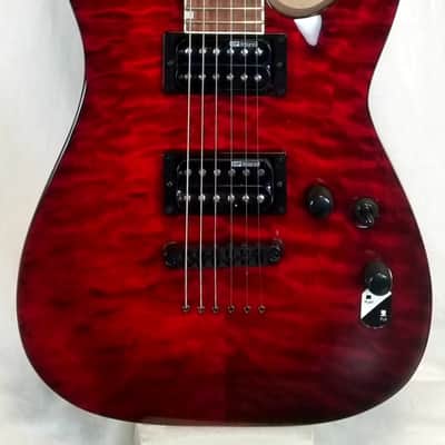 ESP LTD MH-200 Electric Guitar, Quilted Maple Top, Mahogany Body, See Thru Black Cherry Finish image 6