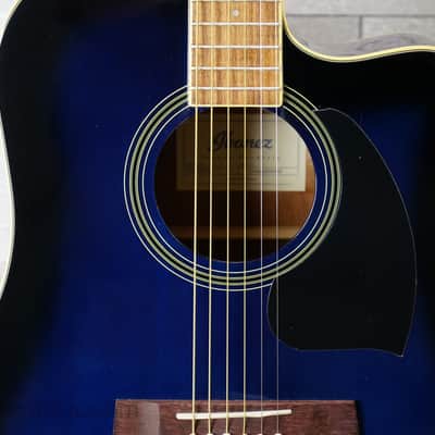 Ibanez PF15ECE Performance - Trans Blue Sunburst image 4