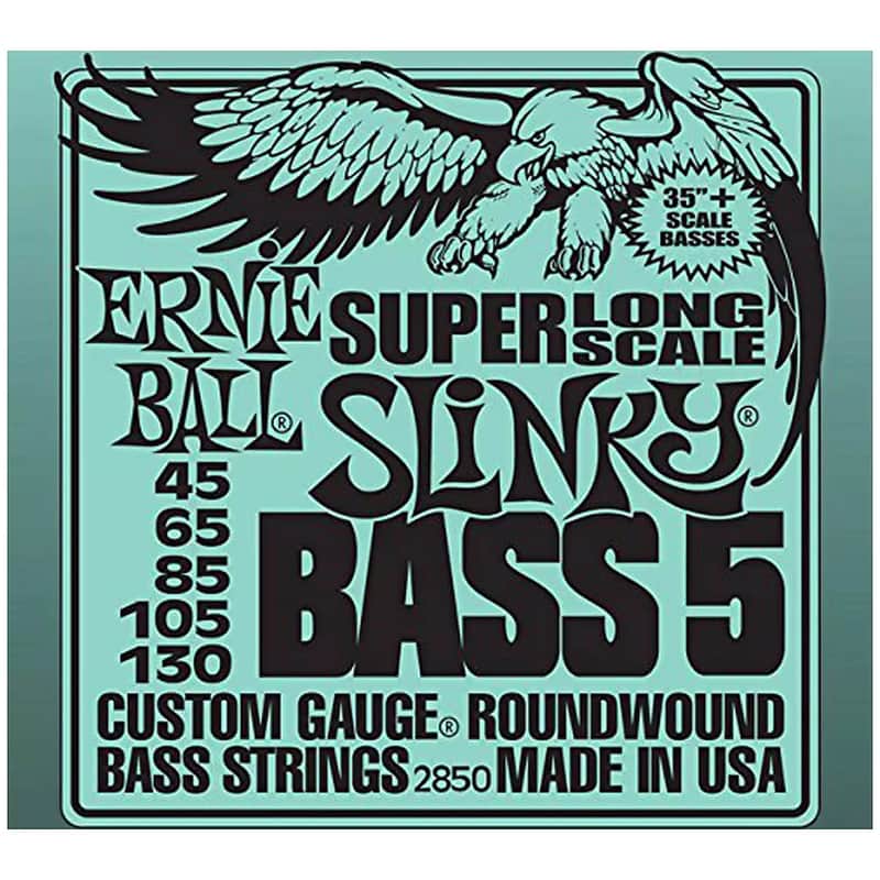 Immagine Ernie Ball 2850 5-string Super Long Scale Slinky Bass Strings - 1