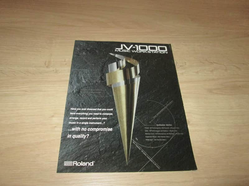 Roland JV-1000 Brochure -Original Vintage Synthesizer Catalog image 1