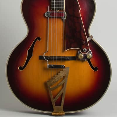 D'Angelico Style B Arch Top Acoustic Guitar (1937), ser. #1286, original brown hard shell case. image 3