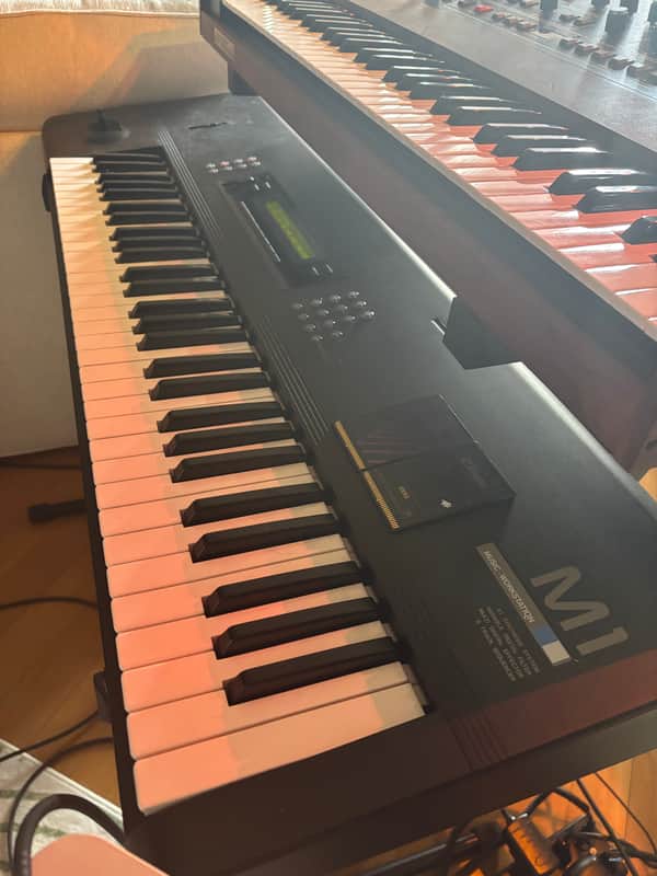 Korg M1 61-Key Synth Music Workstation 1990s - Black image 1