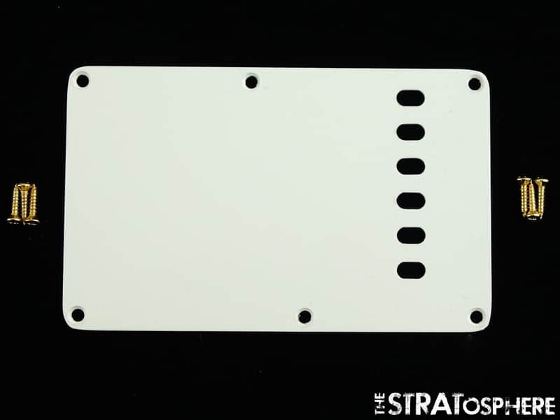 Fender Vintera III Late 50s Stratocaster Strat, TREMOLO COVER, White, Plate image 1