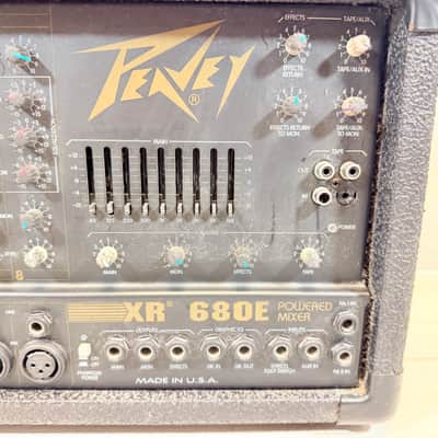 Peavey XR 680E 8-Channel Stereo Powered Mixer Made in USA 1990's image 3