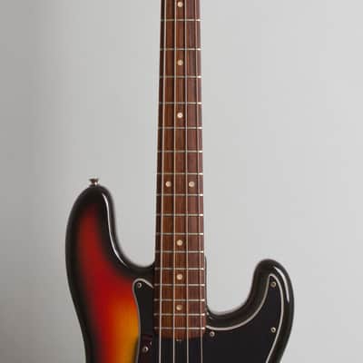 Fender  Precision Bass Solid Body Electric Bass Guitar (1976), ser. #76-51232, original black tolex hard shell case. image 8