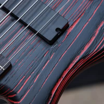 Spector NS Pulse 5 Left-Handed Cinder Red EMG Pickups 5-String Electric Bass w/Bag image 13