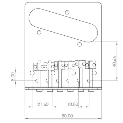 TL Paisley Hardware Kit (Tele/Telecaster Bridge & Plates / Engraved) image 11