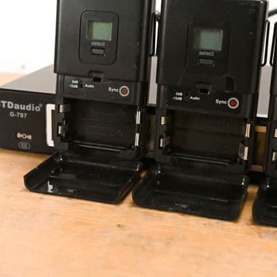 GTD Audio G-787 PLL Pro Wireless Mic Receiver w/ 4 Beltpacks (NO PSU) CG010YA image 12