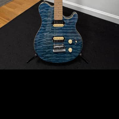 Sterling AX3 SUB Blue Quilted Maple--Axis 2010s - Trans Blue image 16