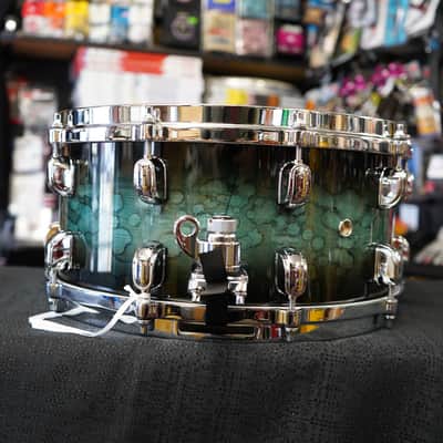 Tama MBSS65-MSL Starclassic Performer Series 6.5x14" Maple/Birch Snare Drum - Molten Steel Blue Burst image 3