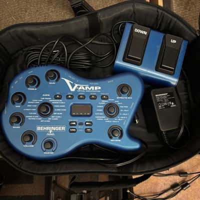 Behringer V-AMP 2 Virtual Guitar Amp 2000s - Blue image 4
