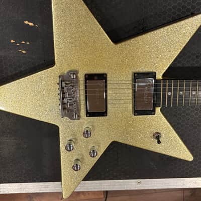 John Birch Custom made Star Guitar 1980’s - Gold Sparkle image 4