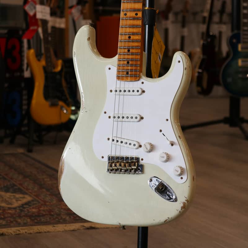Fender Custom Shop S24 Fat 54 Stratocaster - Maple Fingerboard, Aged India Ivory image 1