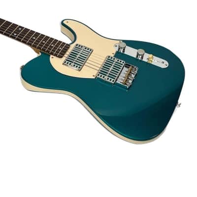 CP Thornton Classic II, 2022, Teal / Cream w/ matching Dual Foils & 5A Flame Maple Neck NEW (Authorized Dealer) image 2