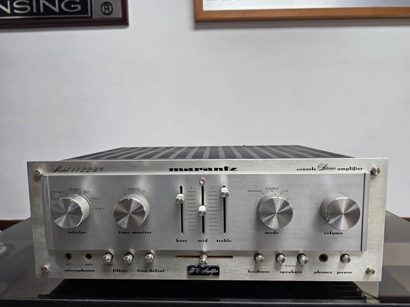 Marantz 1122 DC Stereo Amplifier Serviced (Read Description)