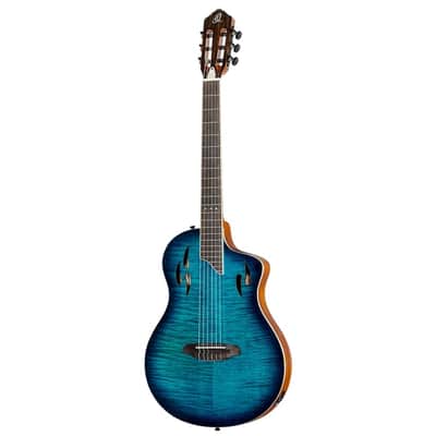 Ortega TourPlayer Series Thinline Crossover Electric Nylon Guitar w/Bag image 3