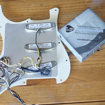 D. Allen Classic Series John Mayer 60's RockNBlues Loaded Vintage White Pick Guard image 1