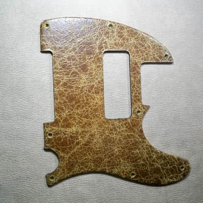 8 hole aged leather pickguard for us/mex fender telecaster image 3