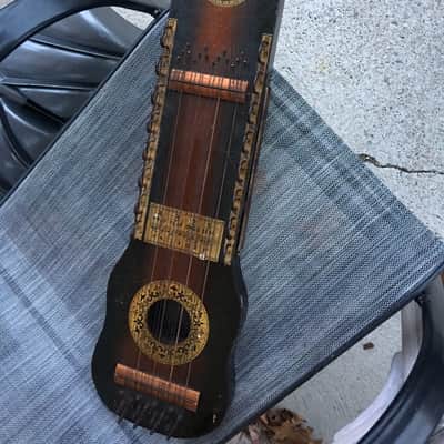 1920's Ukelin Manufacturers Advertising Co. Violin and Hawaiian Ukulele Combined Two Hole Ukelin 1929 image 1