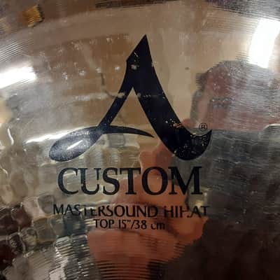 Zildjian 15" A Custom Mastersound Hi-Hat Cymbals (Pair) 2004 - Present - Brilliant image 5