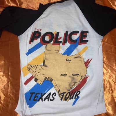 The Police T-shirt vintage band tour 1983 Sting image 3