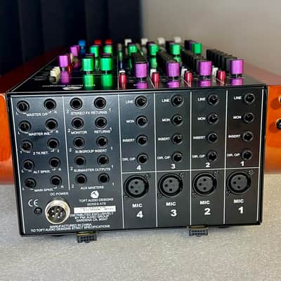Toft Audio Designs ATB04M 4-Channel Mixing Console - With Power Supply, Cable, and Meter Bridge (2 of 2 listed) image 6