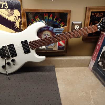 Rare Kramer Pacer Imperial USA 1984 Banana Headstock- Artic White image 1