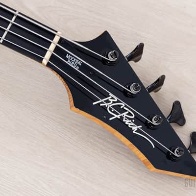 1989 BC Rich Mockingbird Bass MB-857 Vintage PJ Bass Snow White, Japan image 4