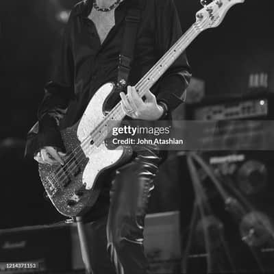Tom Hamilton's Aerosmith, Sadowsky NYC - Pink Sparkle 4-String Bass (TH2 #11) PLUS Personalized NHL Hockey Jersey. AUTHENTICATED! image 2