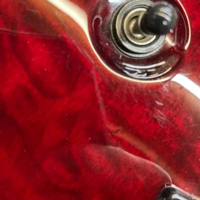 ESP LTD EC-1000 QM with Rosewood Fretboard 2002 - 2004 - See Thru Black Cherry image 15