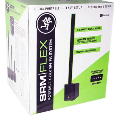 Mackie SRM-Flex 1300w Line Array DJ Speaker PA System w/Sub+Se Electronics Mic image 2