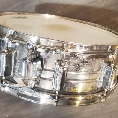 Pearl STEEL / ACIER SNARE 14'' x 5'' 1985 - CHROME image 3