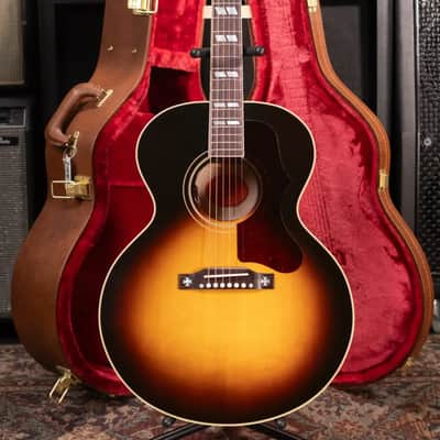 Gibson J-185 Original Acoustic/Electric Guitar - Vintage Sunburst with Hardshell Case image 16